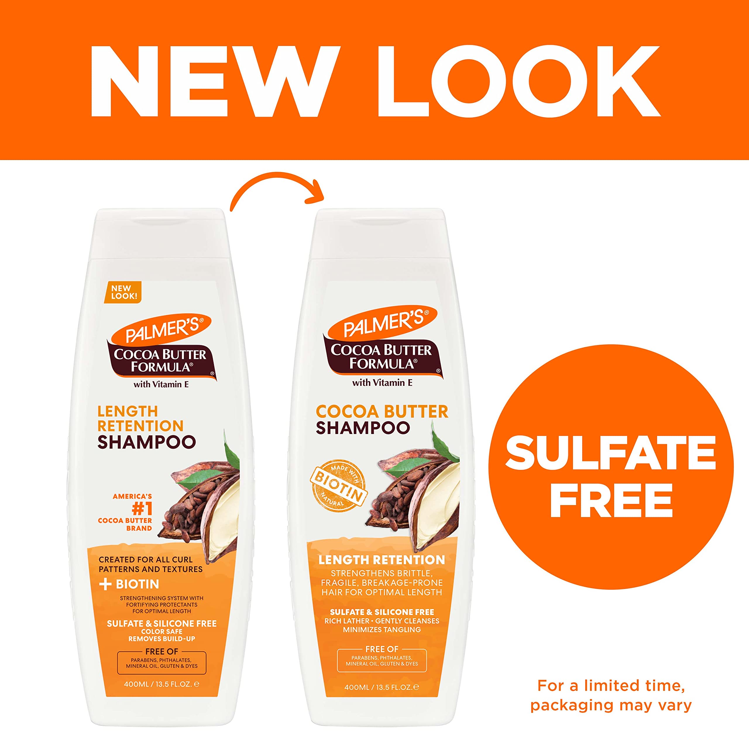 Palmer's Cocoa Butter Formula Biotin Length Retention Shampoo, 13.5 Fl Oz